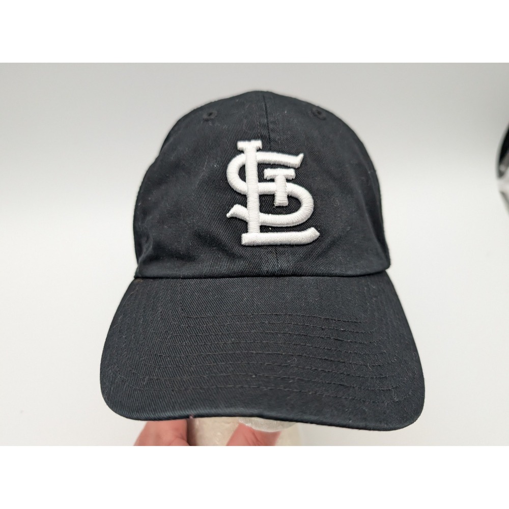47 Brand St Louis Cardinals MLB Baseball Cap Hat Black Adjustable Strapback OSFA